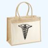 Cotton Pocket Jute Shopper Thumbnail