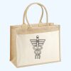 Cotton Pocket Jute Shopper Thumbnail