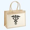 Cotton Pocket Jute Shopper Thumbnail
