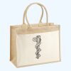 Cotton Pocket Jute Shopper Thumbnail