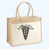 Cotton Pocket Jute Shopper Thumbnail