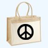 Cotton Pocket Jute Shopper Thumbnail
