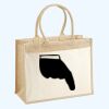 Cotton Pocket Jute Shopper Thumbnail
