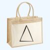 Cotton Pocket Jute Shopper Thumbnail