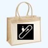Cotton Pocket Jute Shopper Thumbnail