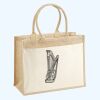 Cotton Pocket Jute Shopper Thumbnail