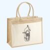 Cotton Pocket Jute Shopper Thumbnail