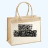 Cotton Pocket Jute Shopper Thumbnail