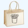 Cotton Pocket Jute Shopper Thumbnail