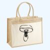 Cotton Pocket Jute Shopper Thumbnail