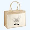 Cotton Pocket Jute Shopper Thumbnail
