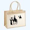 Cotton Pocket Jute Shopper Thumbnail