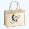 Cotton Pocket Jute Shopper Thumbnail