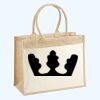 Cotton Pocket Jute Shopper Thumbnail