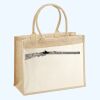 Cotton Pocket Jute Shopper Thumbnail