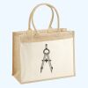 Cotton Pocket Jute Shopper Thumbnail