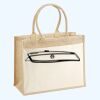 Cotton Pocket Jute Shopper Thumbnail