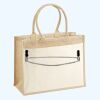 Cotton Pocket Jute Shopper Thumbnail