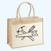 Cotton Pocket Jute Shopper Thumbnail