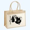 Cotton Pocket Jute Shopper Thumbnail