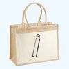 Cotton Pocket Jute Shopper Thumbnail