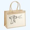 Cotton Pocket Jute Shopper Thumbnail