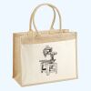 Cotton Pocket Jute Shopper Thumbnail