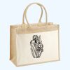 Cotton Pocket Jute Shopper Thumbnail