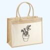 Cotton Pocket Jute Shopper Thumbnail