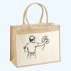 Cotton Pocket Jute Shopper Thumbnail