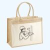 Cotton Pocket Jute Shopper Thumbnail