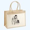 Cotton Pocket Jute Shopper Thumbnail