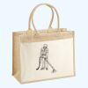 Cotton Pocket Jute Shopper Thumbnail