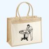 Cotton Pocket Jute Shopper Thumbnail