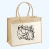 Cotton Pocket Jute Shopper Thumbnail