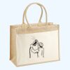 Cotton Pocket Jute Shopper Thumbnail