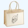 Cotton Pocket Jute Shopper Thumbnail