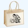 Cotton Pocket Jute Shopper Thumbnail