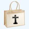 Cotton Pocket Jute Shopper Thumbnail
