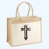 Cotton Pocket Jute Shopper Thumbnail
