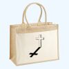 Cotton Pocket Jute Shopper Thumbnail