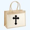 Cotton Pocket Jute Shopper Thumbnail