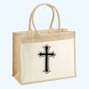 Cotton Pocket Jute Shopper Thumbnail