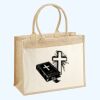 Cotton Pocket Jute Shopper Thumbnail