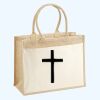 Cotton Pocket Jute Shopper Thumbnail