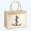 Cotton Pocket Jute Shopper Thumbnail