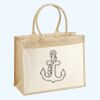 Cotton Pocket Jute Shopper Thumbnail