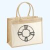 Cotton Pocket Jute Shopper Thumbnail