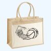 Cotton Pocket Jute Shopper Thumbnail