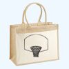 Cotton Pocket Jute Shopper Thumbnail